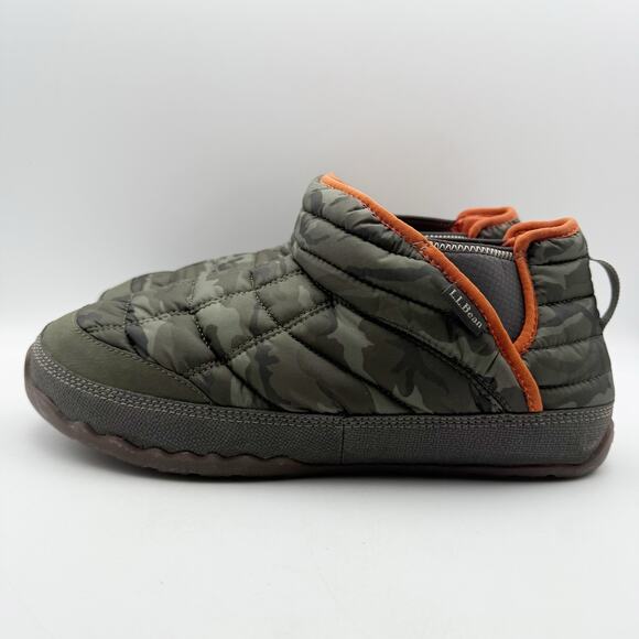 L.L.Bean Mens Mountain Classic Quilted Ankle Boots US 12 M Green Camo NWOB main image 8